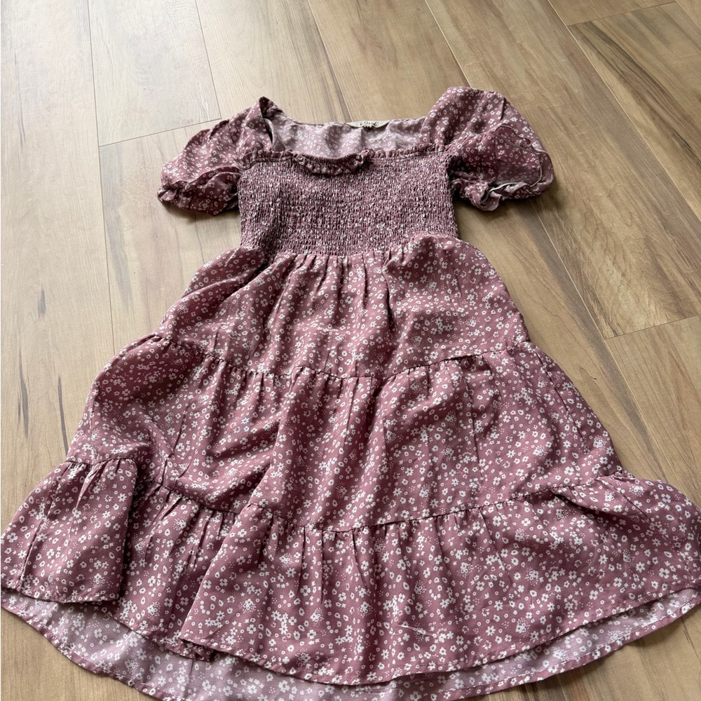 Blush Mauve Floral Women’s Dress